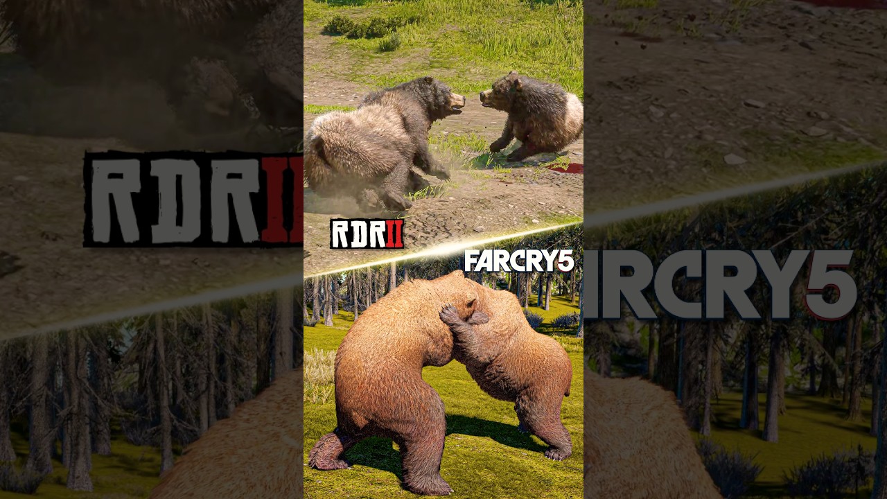 Bear vs Bear Fight | RDR2 vs Far Cry 5 🐻🔥🐻