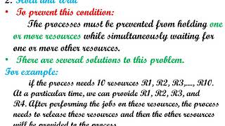 Methods for handling deadlocks