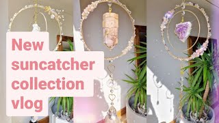 Making a new crystal suncatcher collection , small businesses vlog