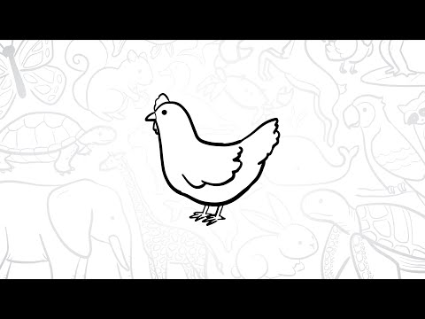 🐔 How to Draw a Simple Chicken | Step-by-Step Lesson 🐣