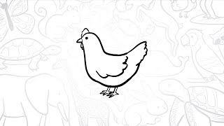 🐔 How to Draw a Simple Chicken | Step-by-Step Lesson 🐣