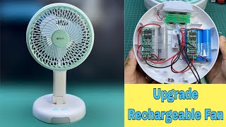 How To Make Upgrade Rechargeable Fan Using Brushless Motor