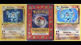 Why Are All Base Set Machamps 1st Edition Trainer Deck A & Pre-Base Machamp