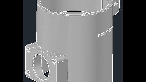 How to create a 3D model of a part using AutoCAD 2011 part 8