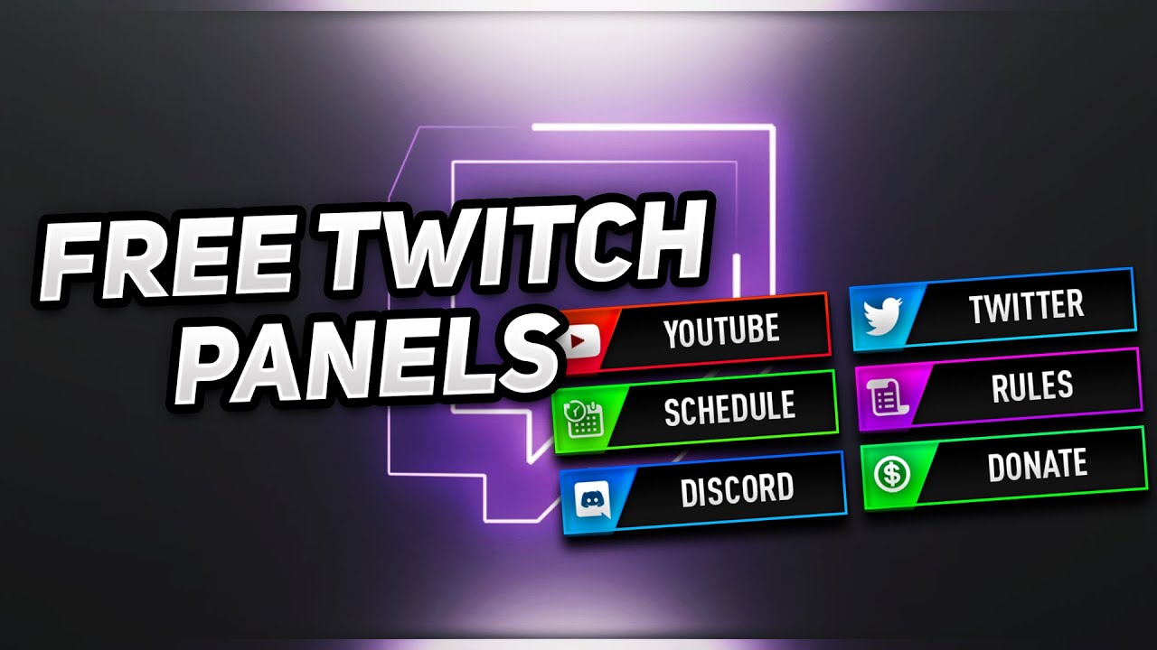 free twitch panels