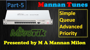 MikroTik Router Configuration || Simple Queue Advanced Priority || Mannan Tunes.