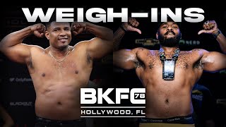 BKFC 78 HOLLYWOOD PERDOMO vs ADAMS Weigh-In | LIVE!