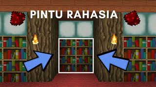 Cara membuat Pintu Rahasia 2×2 Tidak Terlihat Di Mcpe - Tutorial Minecraft #3