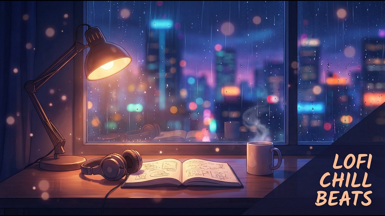 Cozy Night Desk Lofi ☕💡 | 1 Hour Chill Beats for Study, Coding & Deep Focus