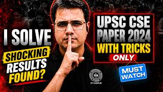 Solving Prelims 2024 with TRICKS ONLY | Shocking Results Found? #prelims2026 #ias