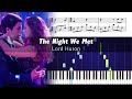 Lord Huron - The Night We Met - Piano Tutorial   SHEETS