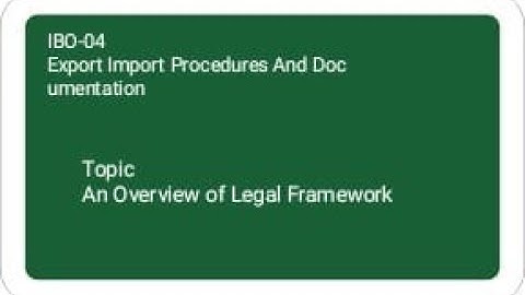 Foreign Trade Development and regulation Act