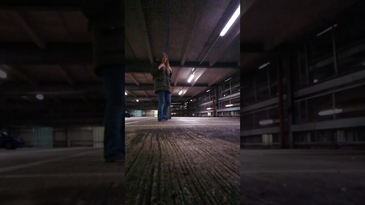 My Dirty feet in the parking lot