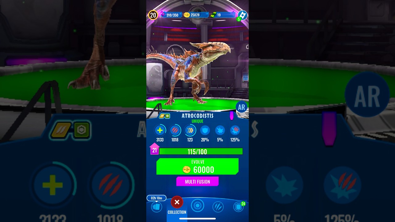 Finally unlocking the unique atrocodistis [jurassic world alive]