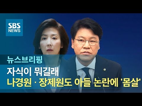 자식이 뭐길래…<strong>나경원</strong> · 장제원도 <strong>아들</strong> 논란에 &amp;#39;몸살&amp;#39; / SBS / 주영진의 뉴브리핑