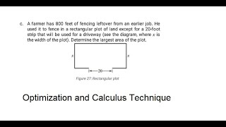 Optimization and Calculus Help: Find the maximum area of rectangle based on the perimeter