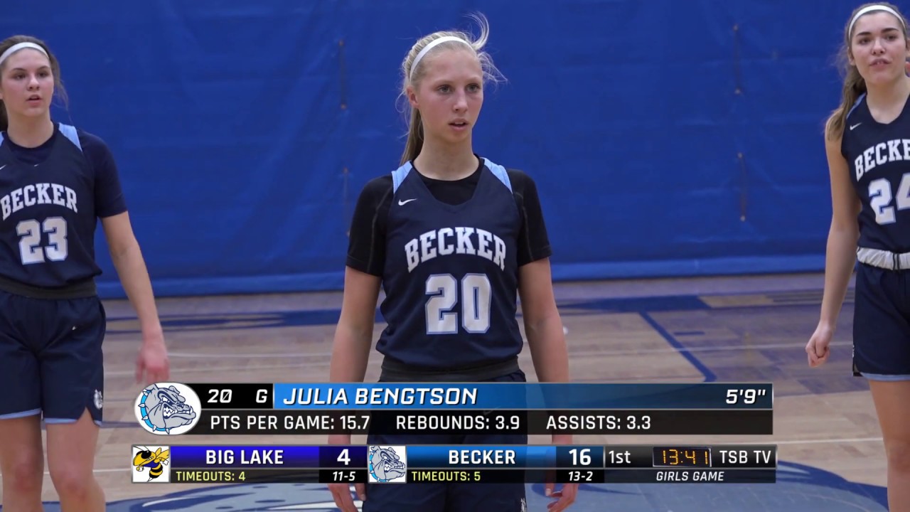 High School Girls Basketball: Big Lake vs. Becker