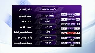 all bein media group channels (satellite frequencies)