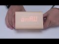 Triangular Wooden Alarm Clock with LED Display A110