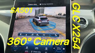 GLC300 X254 360 Camera Code 501 Mercedes Original Retrofit, Surround View Camera, Auto, 3D, GPS Save