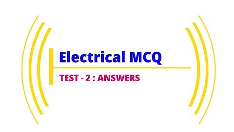 Electrical Exam TEST - 2 | #SCCL | #SSCJE | #DFCCIL | #ElectricalEngineeringMCQ | #SINGARENIEXAMS