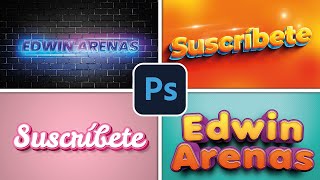 Como hacer texto 3D editable en Photoshop (Método Rápido)