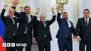 Putin declares four areas of Ukraine as Russian in illegal annexation - BBC News