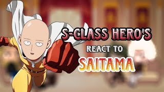 S-Class Hero's React To Caped Baldy/Saitama || One Punch Man || Tiktok || Gacha