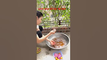 Cách pha nước bồ kết, sả , vỏ bưởi , hương nhu gội đầu