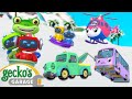 Snowy Mountain Rescue | Gecko&#39;s Garage | Trucks For Children | Cartoons For Kids