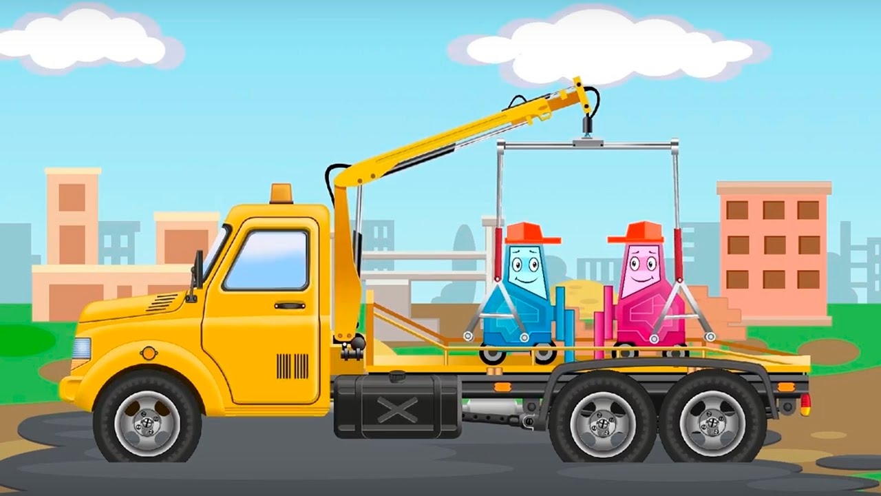 The Yellow Tow Truck & The Ambulance | Bip Bip Cars & Trucks Cartoon for  children - YouTube