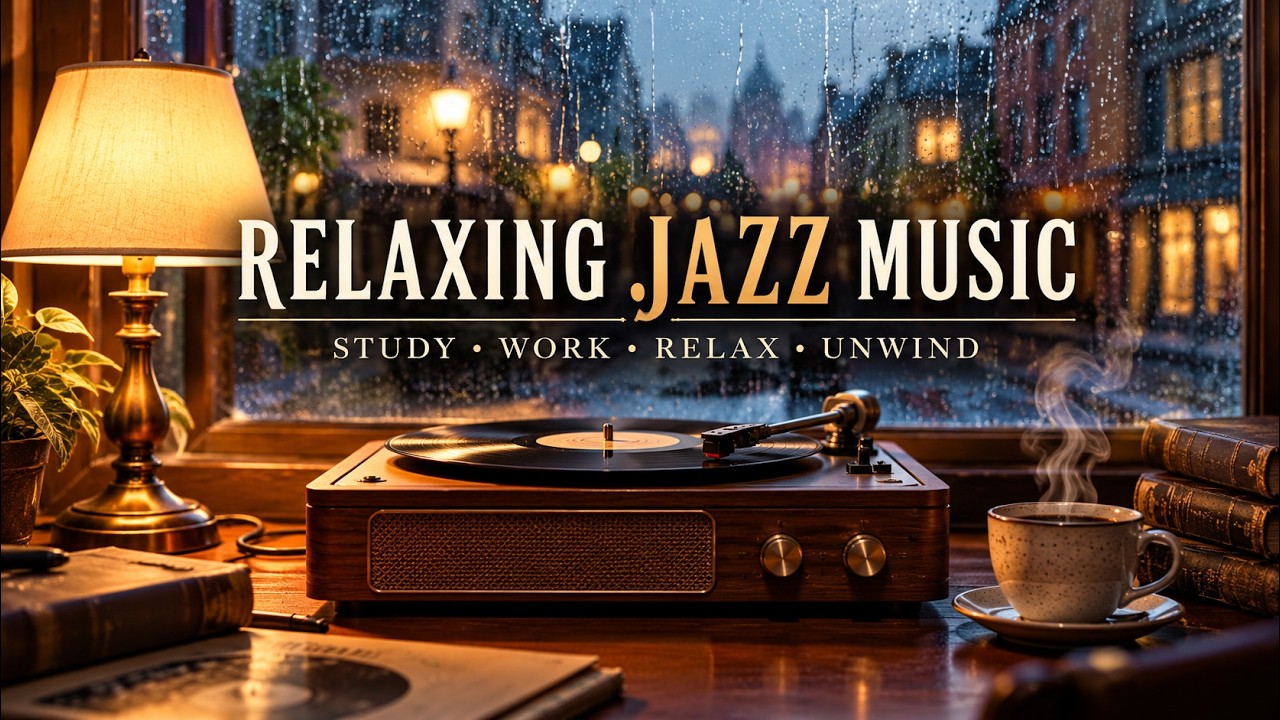 Relaxing Jazz | Cozy Rainy Day Music for Study, Work & Relaxation - YouTube