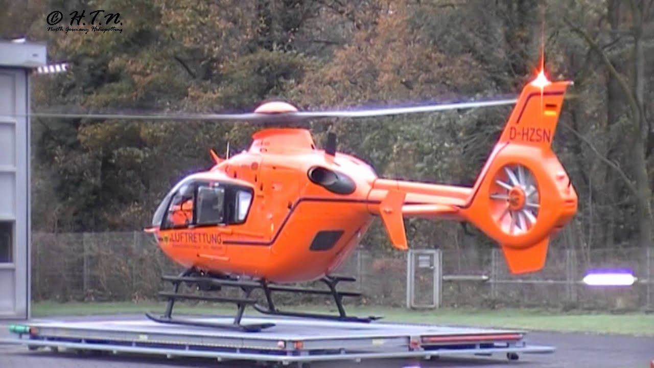 Christoph 9 landung am Luftrettungszentrum BGU Duisburg