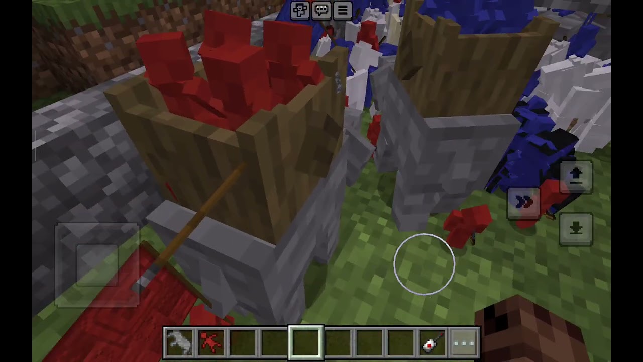 I created a mini battle with wool against wool...