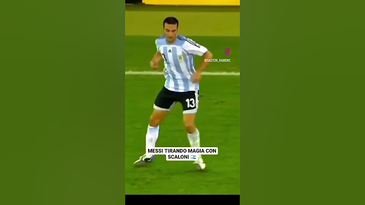 MESSI TIRANDO MAGIA CON SCALONI