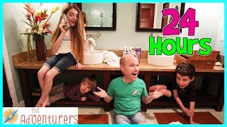 24 Hours In A Bathroom - Locked In Overnight! / That YouTub3 Family I The Adventurers