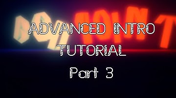 How To Make an Advanced Cinema 4D Text Intro (C4D, Adobe After Effects, and Sony Vegas) (Part 3)