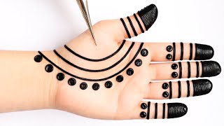 Very Simple Front hand Mehndi desig...