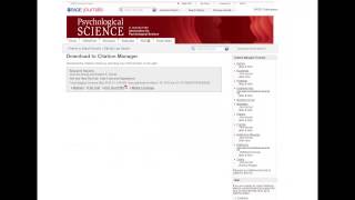 SAGE Journals Advanced Video 2 News