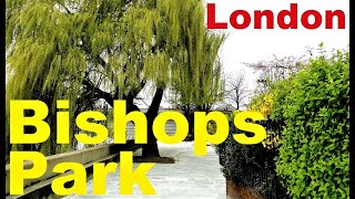 LONDON: FULHAM / PUTNEY. Bishops park at Boat Race Day