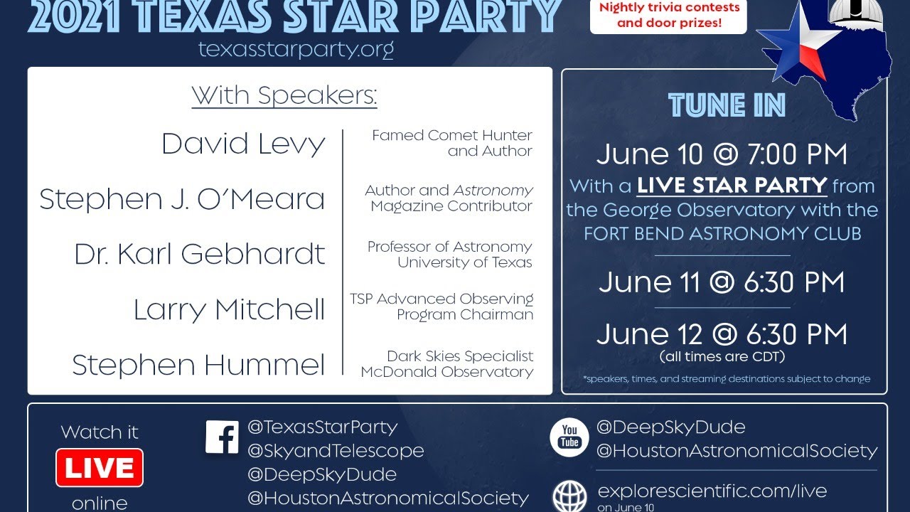 Virtual Texas Star Party  - Night 1