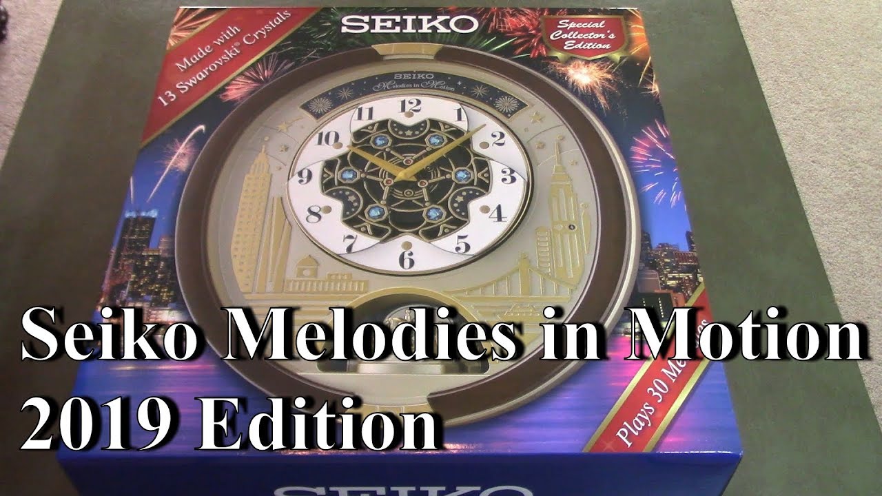 Seiko melodies in motion 2017 unboxing and review QXM574BRH - YouTube