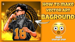 How To Make Vector Art Background 😍| Tejas illustrator | artteditz tutorial🔥 #nickcreation