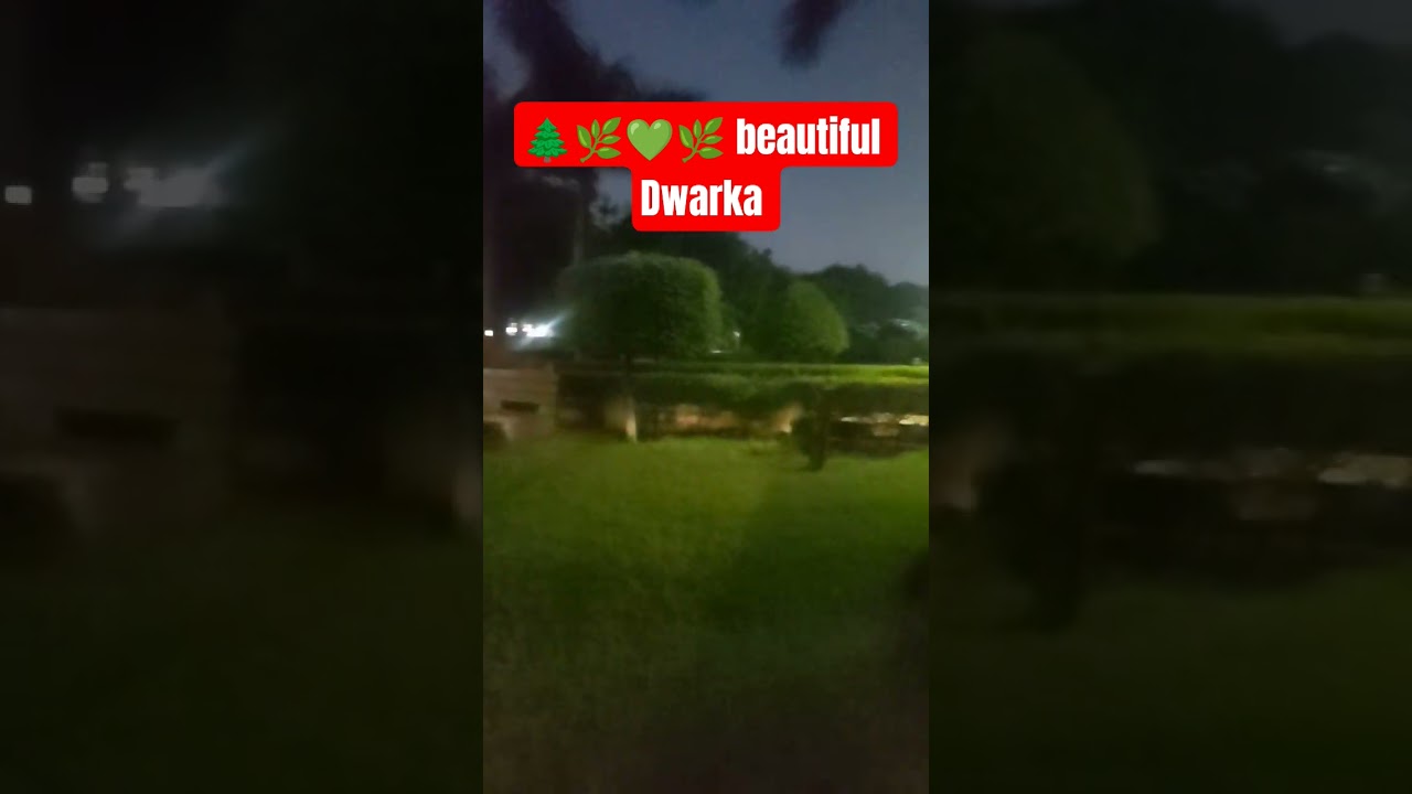 🌿 Hidden Green Paradise in Delhi – Dwarka Park Beauty! 🇮🇳 