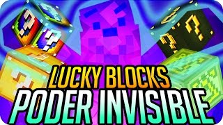 PODER INVISIBLE!! LUCKY BLOCKS - Sara Gona Exo y Luh en Minecraft