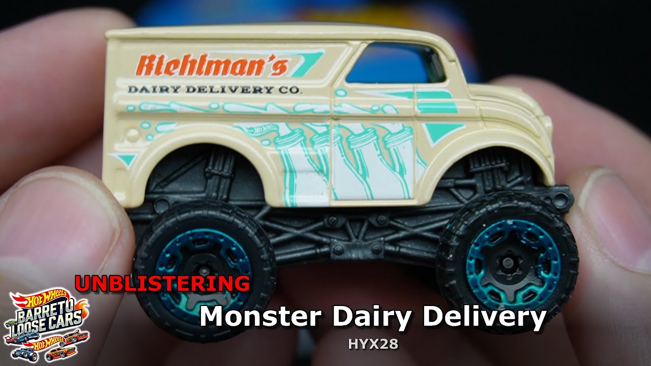 Monster Dairy Delivery - HYX28 | Hot Wheels | 1/64 | Loose - YouTube