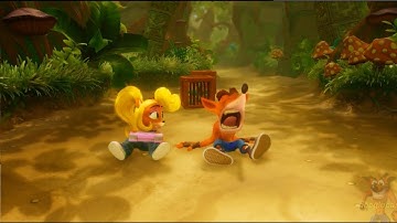 Crash Bandicoot N. Sane Trilogy - Crash Bandicoot 2 102% - Warp Room 1: ALL GEMS, BLUE