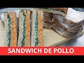 Sandwiches frios de pollo.- RecetasdeLuzMa