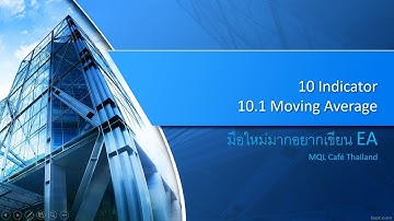 มือใหม่มากอยากเขียน EA ตอนที่ 10.1 การดึงค่า Indicator Moving average มาใช้งาน
