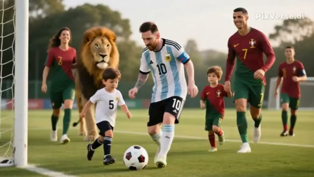 Ronaldo and Messi funny moment